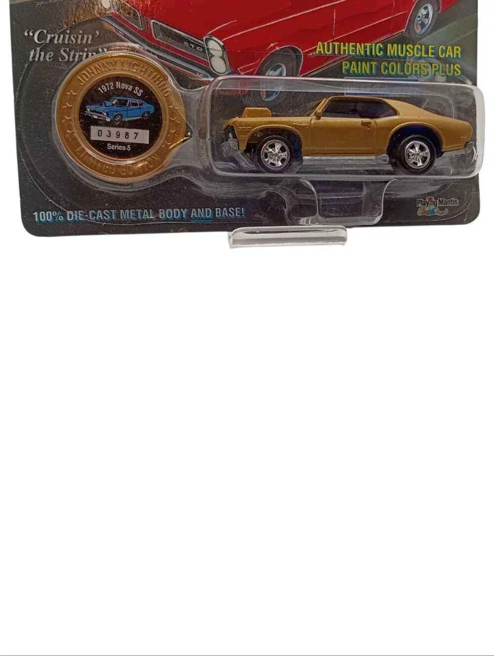 1995 Johnny Lightning Muscle Cars USA Series 5 Die-Cast 1972 Nova SS Gold!